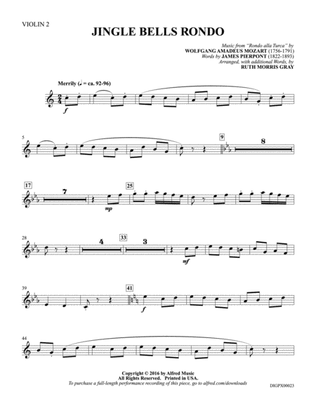 Book cover for Jingle Bells Rondo: Violin 2