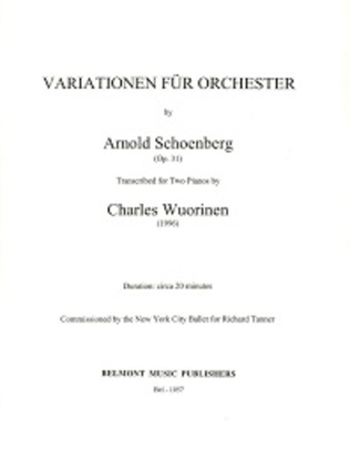 Variations 2 Piano version, Op. 31