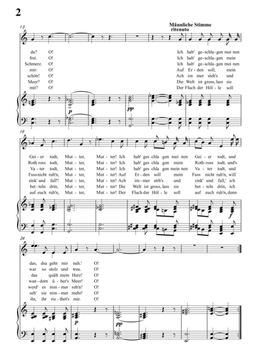 Schubert-Eine altschottische Ballade in a minor,Op.165,No.5,for Vocal and Piano