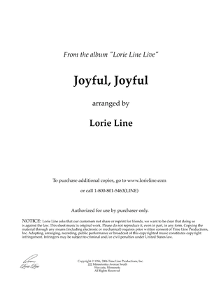 Book cover for Joyful, Joyful (from PBS Special Lorie Line Live!)