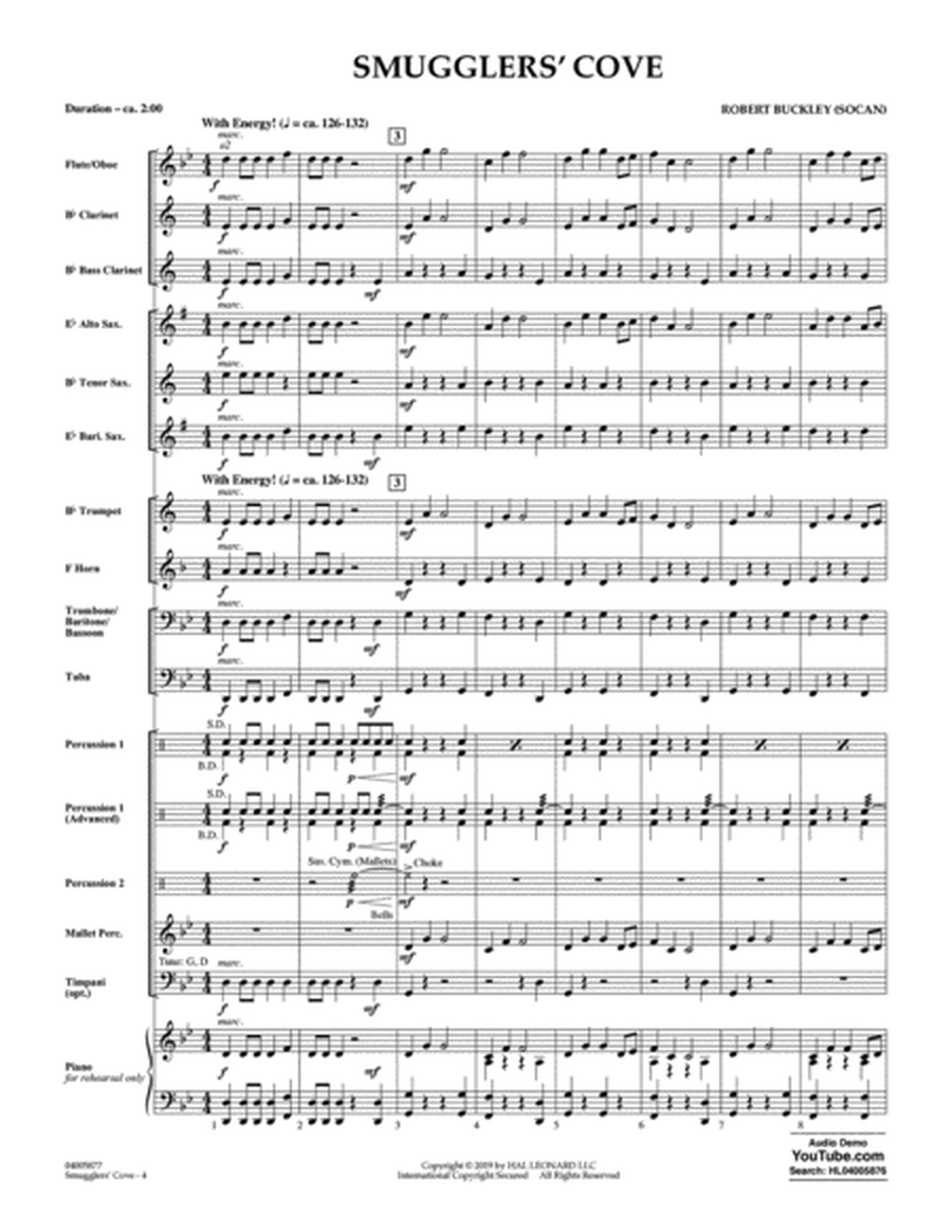 Smugglers' Cove - Conductor Score (Full Score)