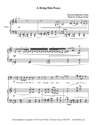 Book cover for 4. Bring Him Peace (All Heaven and it was One Hour Old) : SATB Choir & Piano