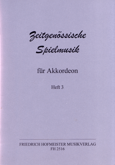 Zeitgenossische Spielmusik, Heft 3