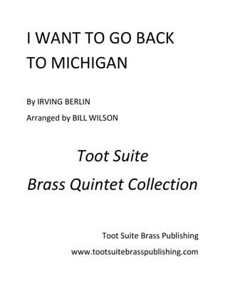 Book cover for I Want to Go Back to Michigan