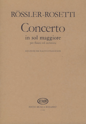 Book cover for Concerto In Sol Maggiore Per Flauto Ed Orchestra