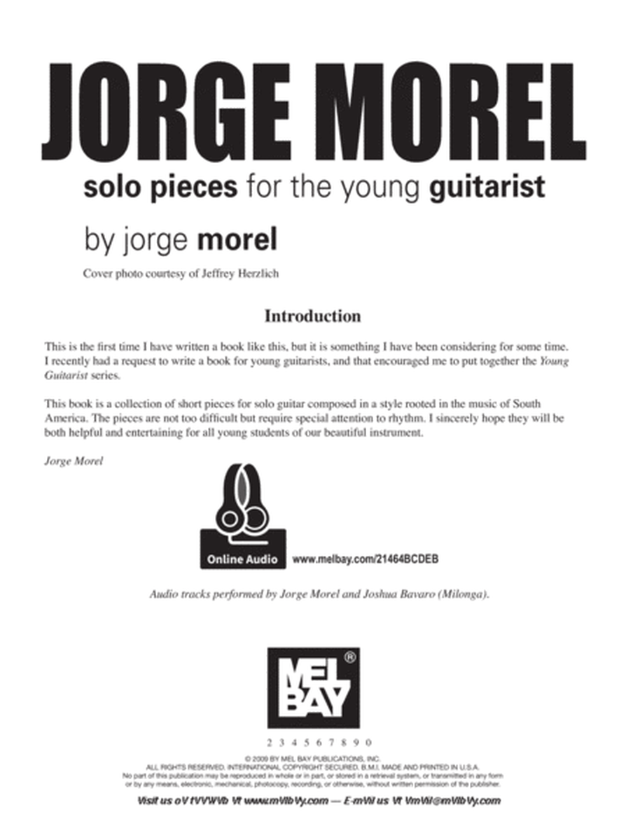 Jorge Morel: Solo Pieces for the Young Guitarist by Jorge Morel Acoustic Guitar - Digital Sheet Music