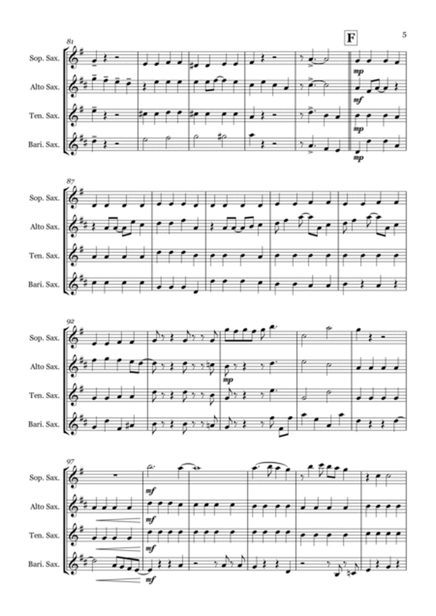 Popular from 'Wicked' - Saxophone quartet (SATB) image number null