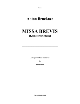 Book cover for Missa Brevis for Trombone Quartet