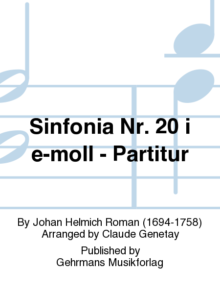 Sinfonia Nr. 20 i e-moll - Partitur