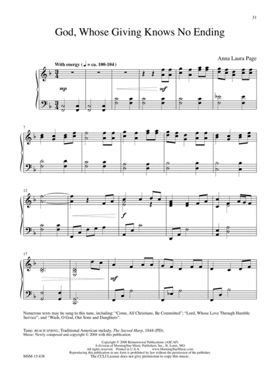 Blest Be the Tie Ten Hymn Arrangements for Piano image number null