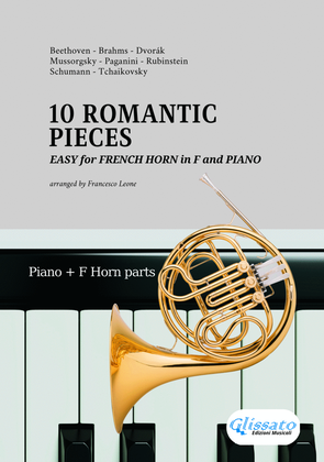 Book cover for 10 Easy Romantic Pieces - for French Horn and Piano