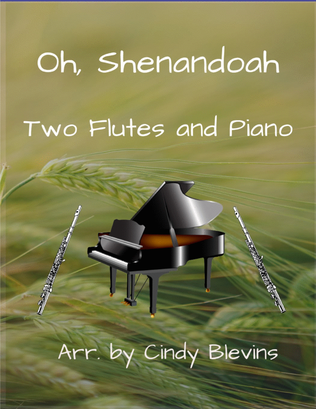 Book cover for Oh, Shenandoah, Two Flutes and Piano
