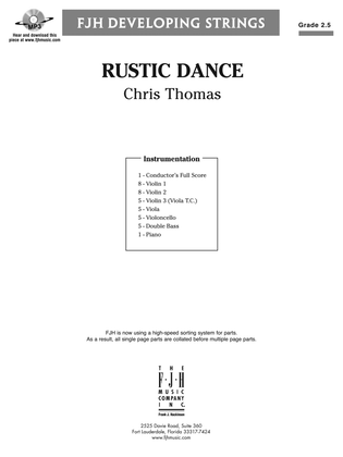 Rustic Dance: Score