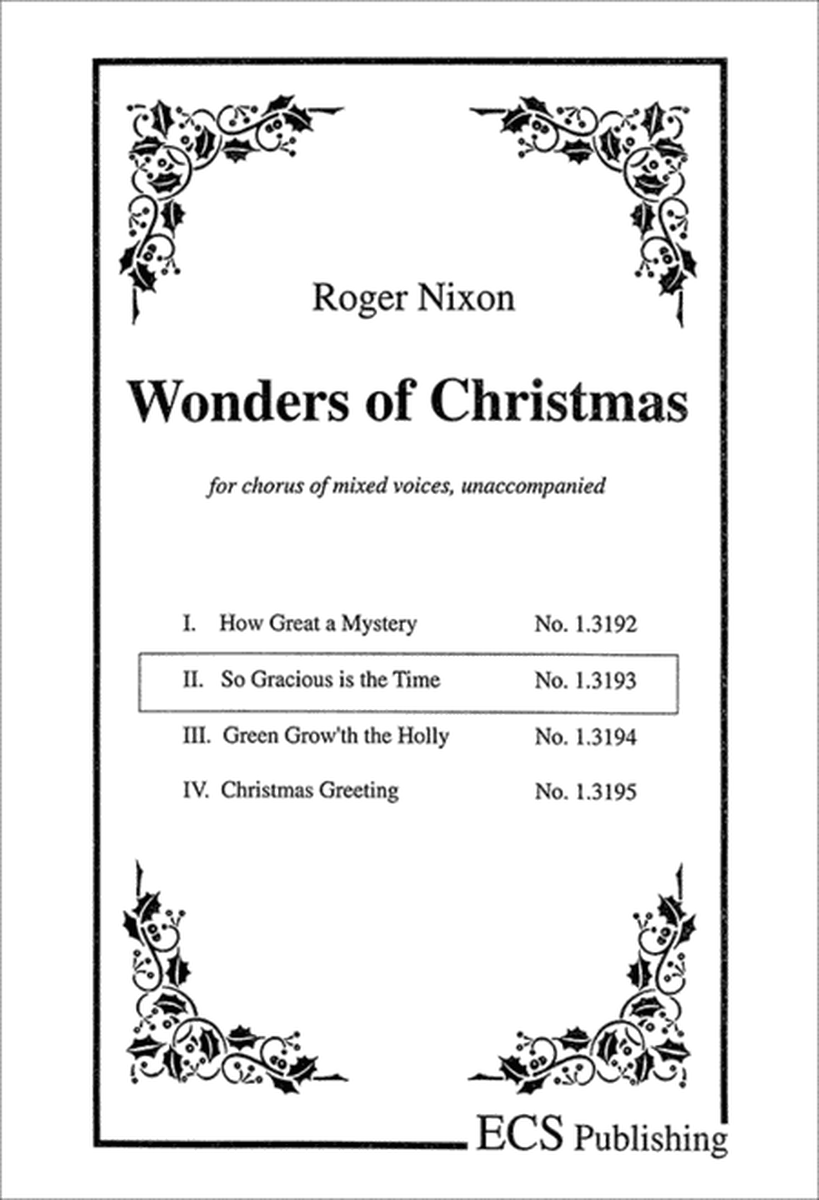 Wonders of Christmas I: 2. So Gracious is the Time image number null