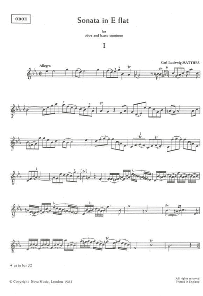 Sonate In E-Flat