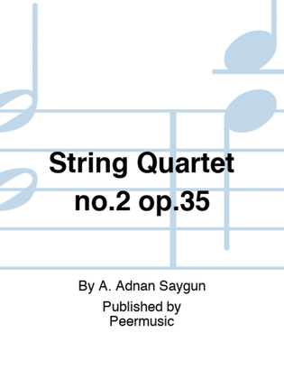Book cover for String Quartet no.2 op.35