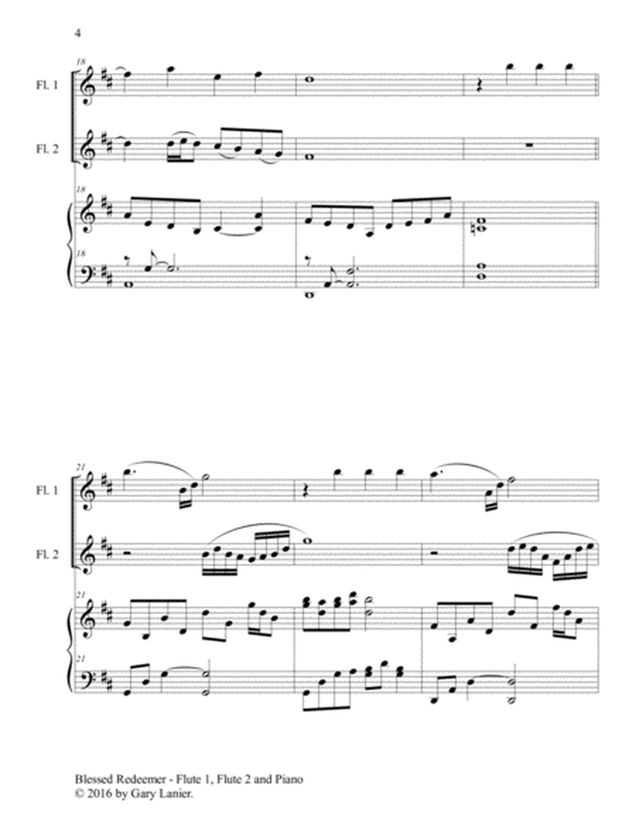 3 FAVORITE HYMNS (Trio - Flute 1, Flute 2 & Piano with Score/Parts) image number null