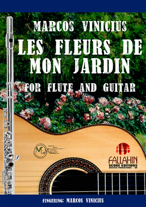 Book cover for LES FLEURS DE MON JARDIN - MARCOS VINICIUS - FOR FLUTE AND GUITAR