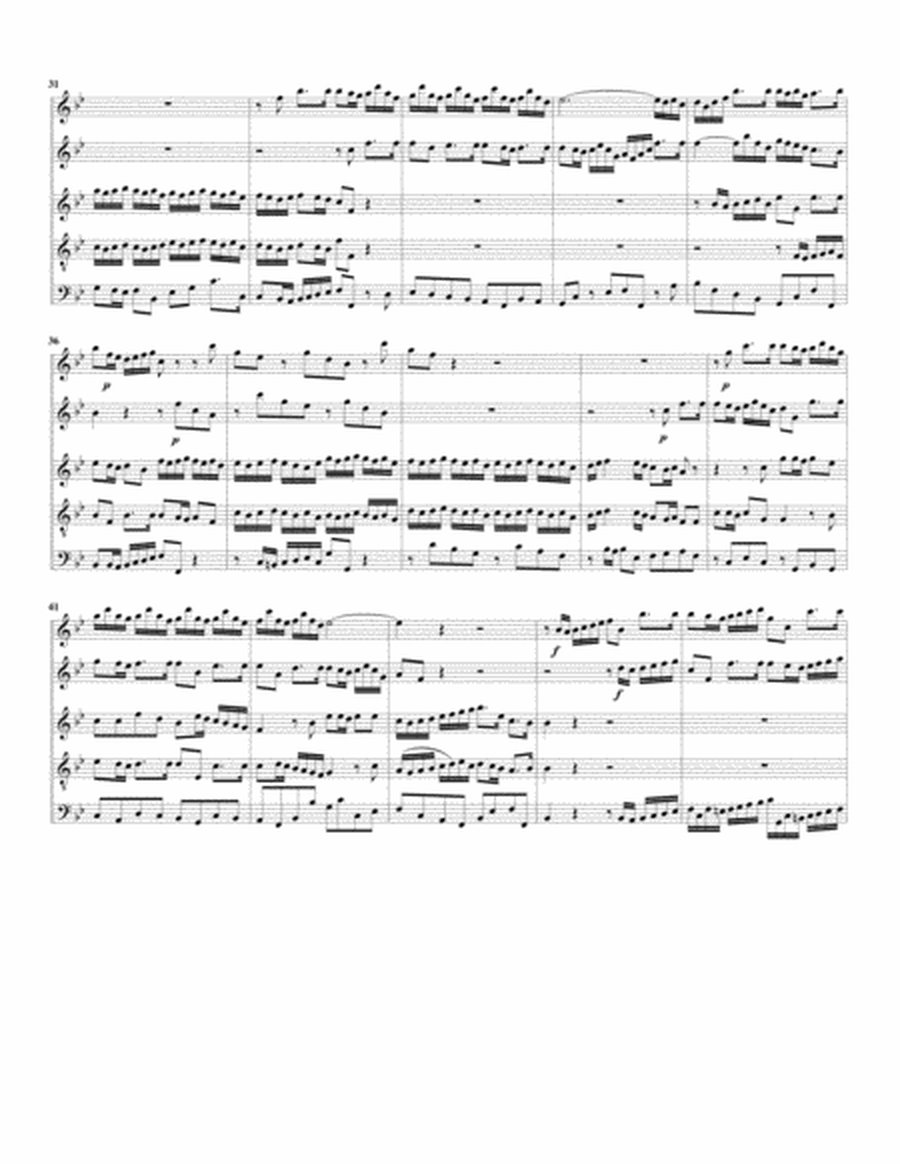 Aria: Ein unbegreiflich Licht erfuellt den ganzen Kreis from Cantata BWV 125 (Version in B flat majo