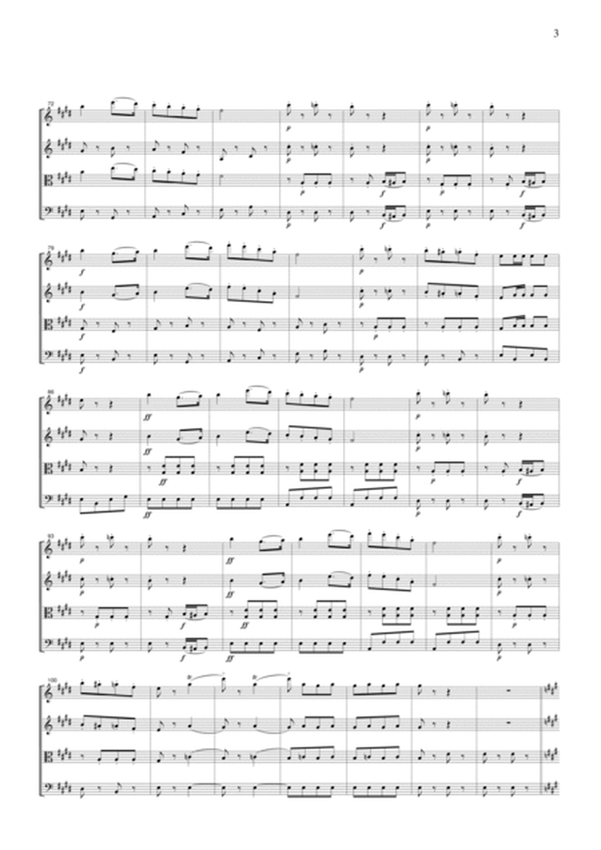 J.Strauss Tik-Tak Polka, for string quartet, CS110 image number null