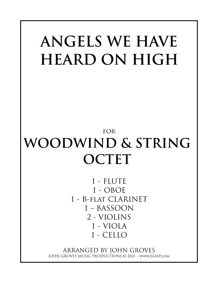 Angels We Have Heard On High - Woodwind & String Octet (Ensemble) image number null