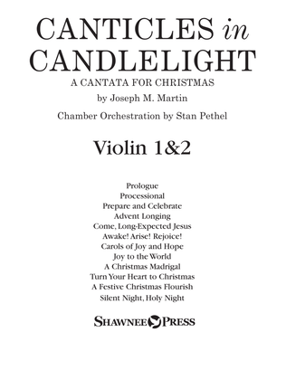 Book cover for Canticles in Candlelight - Violin 1 & 2