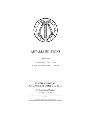 Six Concertante Quartets - Score Only