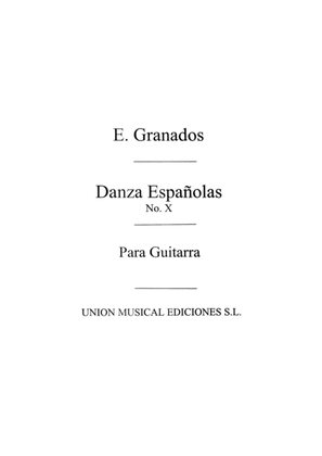 Book cover for Danza Espanola No.10 Melancolica