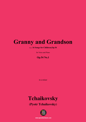 Book cover for Tchaikovsky-Granny and Grandson,in a minor,Op.54 No.1