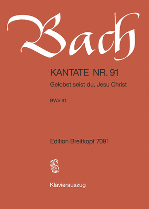 Book cover for Cantata BWV 91 "Gelobet seist du, Jesu Christ"