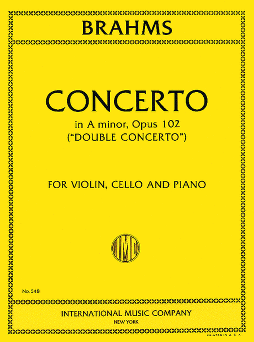 Double Concerto in A minor, Op. 102