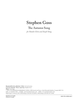 Book cover for The Autumn Song