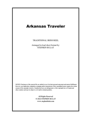 Arkansas Traveler (Old Time Fiddle Song) - Lead sheet in original key of D (instrumental and vocal)