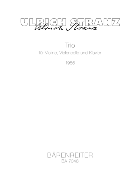 Trio for Violin, Violoncello and Piano