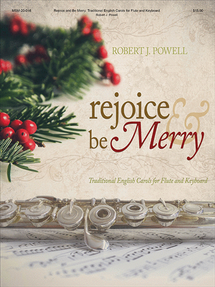 Book cover for Rejoice and Be Merry: Traditional English Carols for Flute and Keyboard