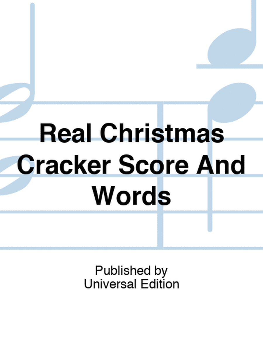 Real Christmas Cracker Score And Words