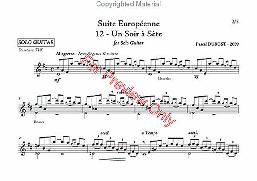 Suite Europeenne, 12 - Un Soir a Sete image number null