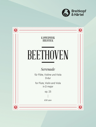 Book cover for Serenade in D major Op. 25