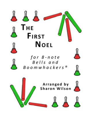 Book cover for The First Noel for 8-note Bells and Boomwhackers® (with Black and White Notes)