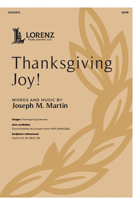 Book cover for Thanksgiving Joy!