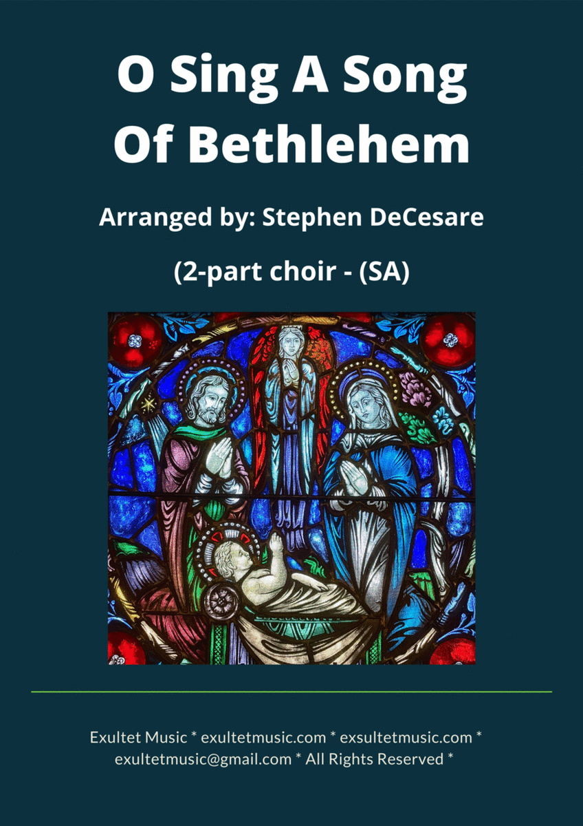 O Sing A Song Of Bethlehem (2-part choir - (SA) image number null