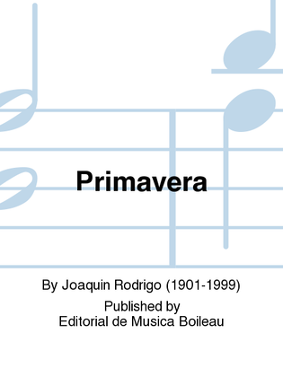 Book cover for Primavera