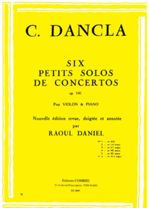 Book cover for Petit solo de concerto Op. 141 No. 6 en Sib maj.