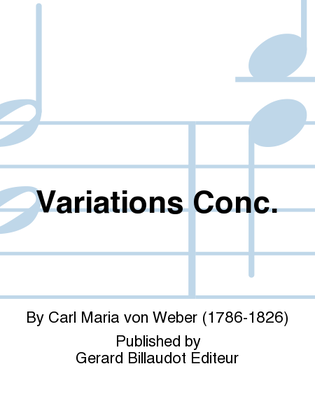 Book cover for Variations Concertants Op. 33
