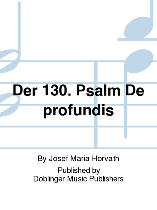 Book cover for Der 130. Psalm De profundis
