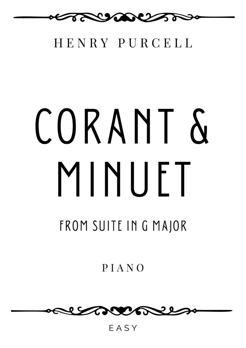 Purcell - Corant and Minuet from Suite in G Major - Easy image number null