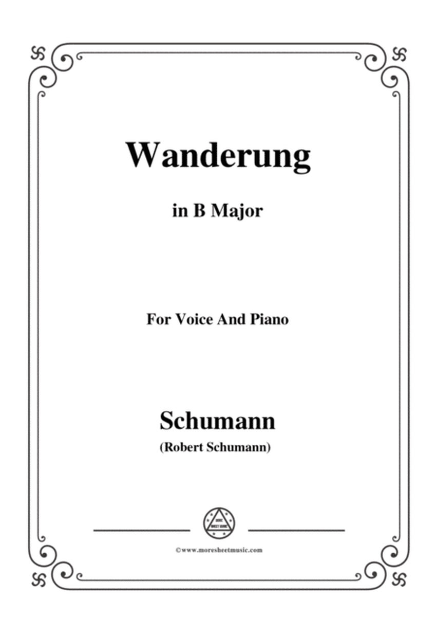 Schumann-Wanderung,in B Major,for Voice and Piano image number null