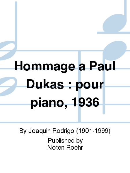 Hommage a Paul Dukas