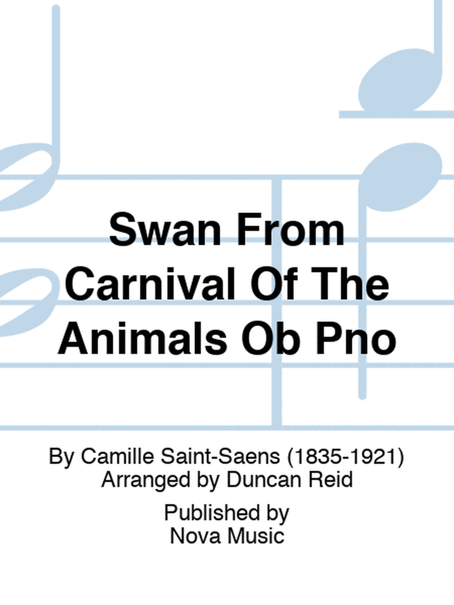Swan From Carnival Of The Animals Ob Pno
