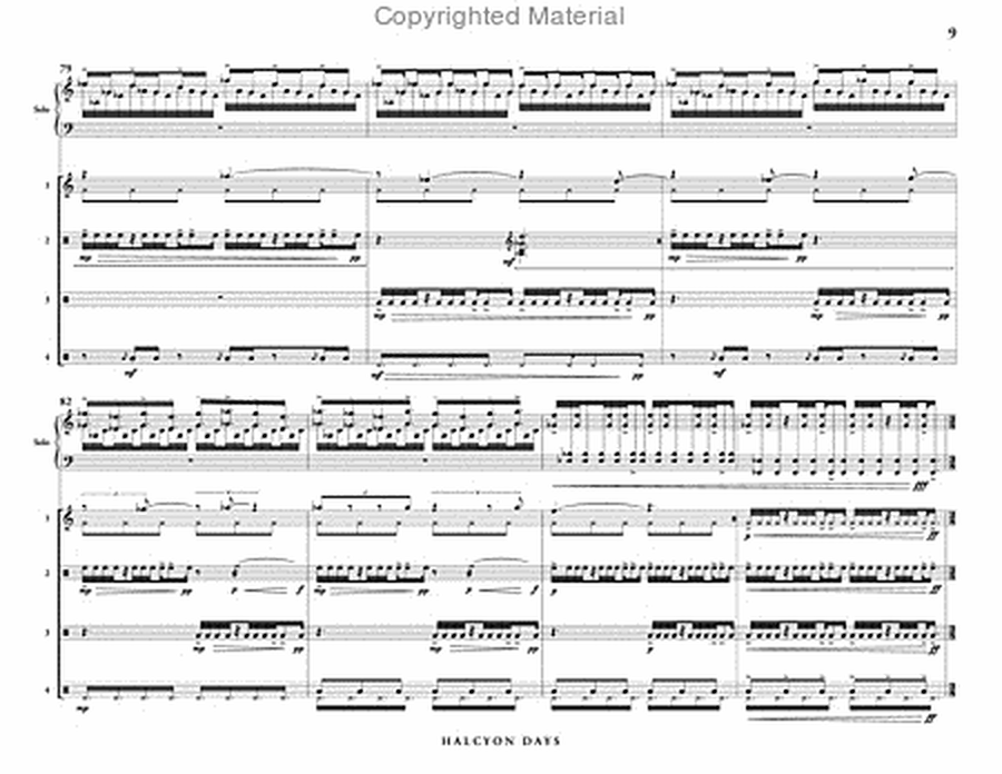 Halcyon Days (score & parts) image number null